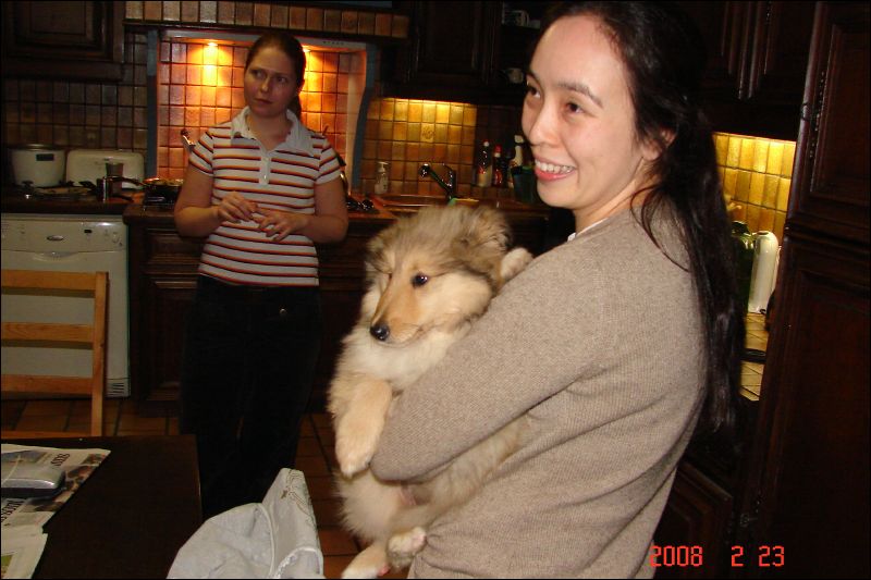 There was no lack of people to hold baby Cherie.