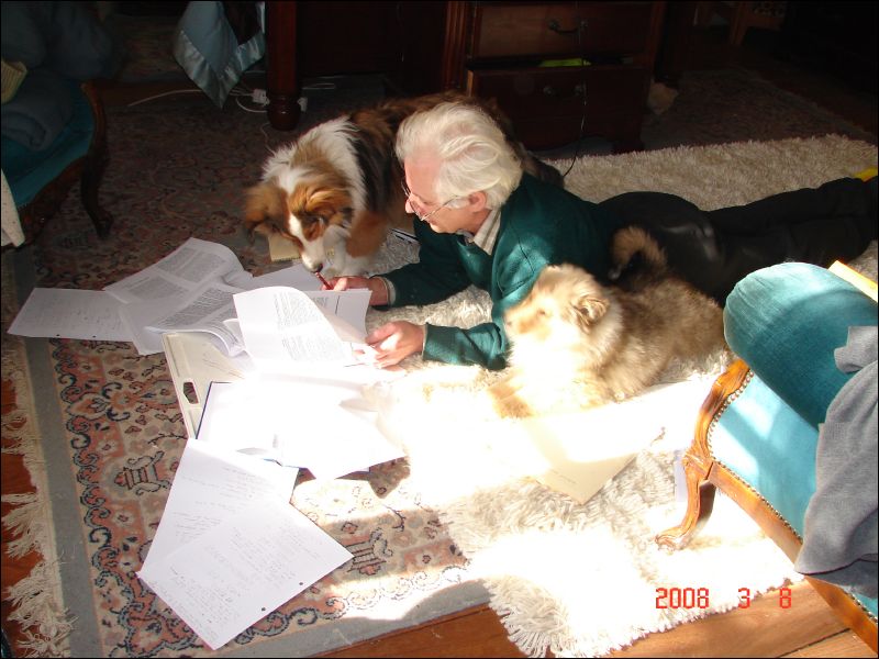 Cherie and Laddie help Ark do math.   As mentioned, Cherie and Laddie became constant companions because Jazzy felt that she was too mature and serious to spend time with Laddie.