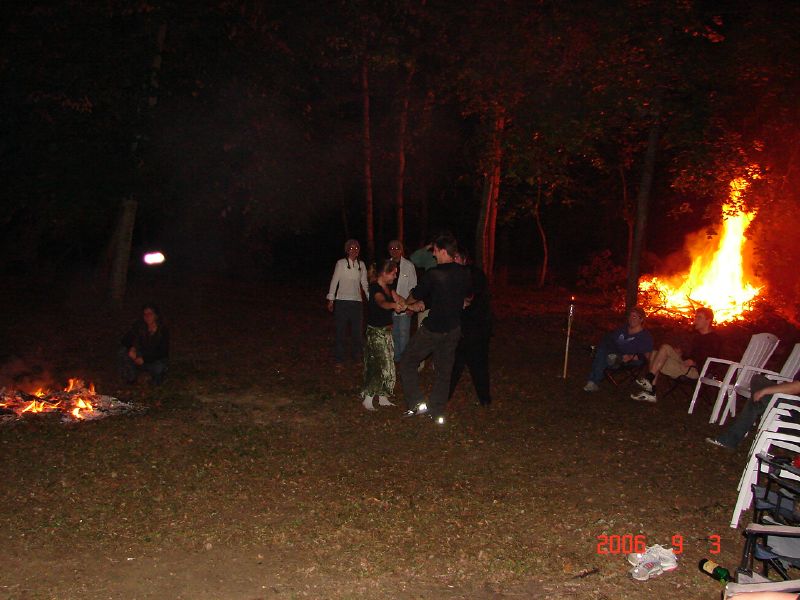 Another strange emanation... right above Juliana's head.   Check the previous photo for the location of the tiki torch and you will see that it is behind Irini and there is nothing in the vicinity of Juliana that could have produced this light.  Nothing in 3rd density, that is...