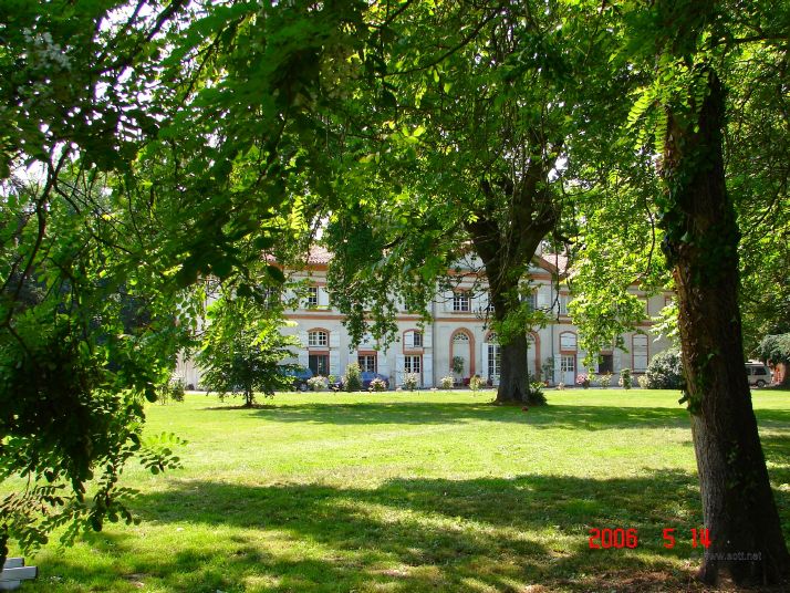 Chateau Park in the spring, view from the front of the Park.