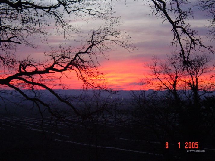 Photographed from upstairs window of the Chateau