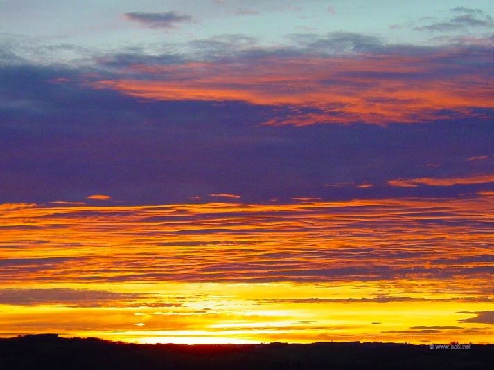 Sunset... the shot of the sunset over the Pyrenees was just to the left of this view.