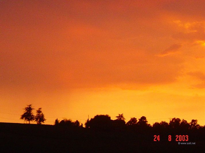 Sunset during the drought.