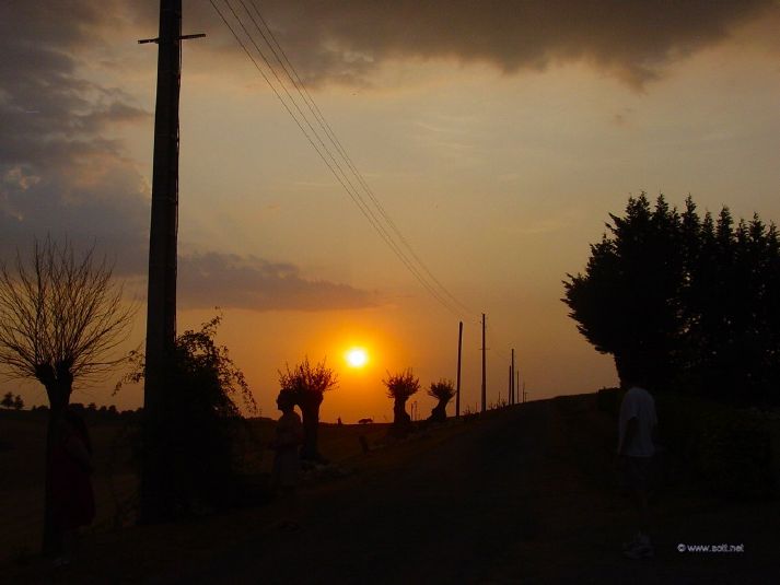 Sunset during the drought.