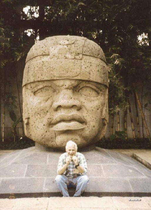 Olmec head in Xalapa