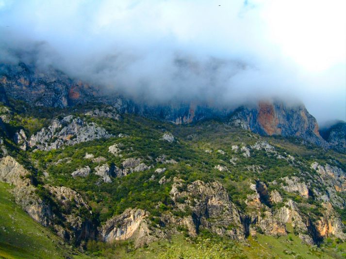 Pyrenees on the way to Andorra (those are clouds).