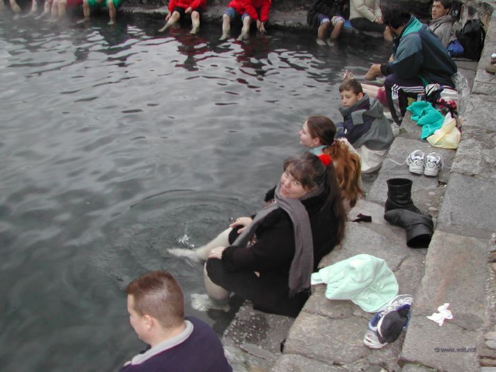 The famous healing pool of Ax-les-Thermes (77172 F) are claimed to treat rheumatism, skin diseases and other maladies.