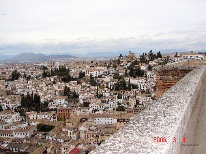 A view of Granada from the Alhambra