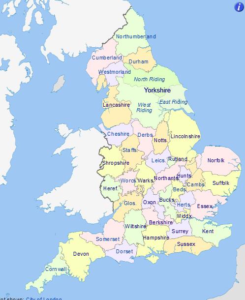 England counties