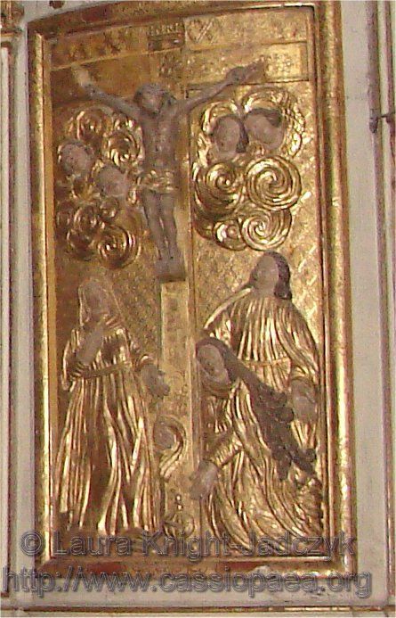 Gilded panel detail