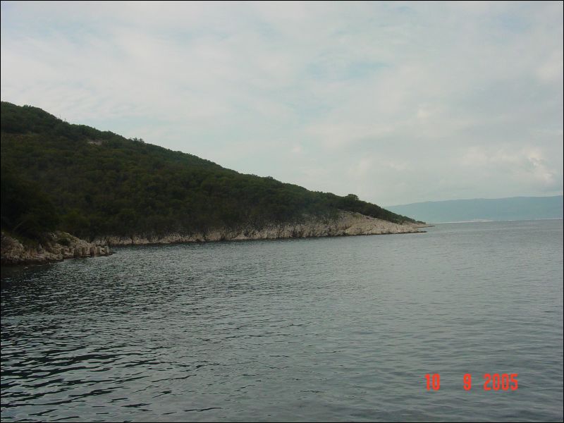 The coast of the island of Cres.