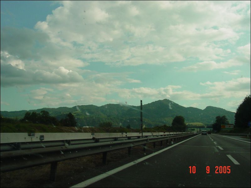 Italian countryside from the Autoroute