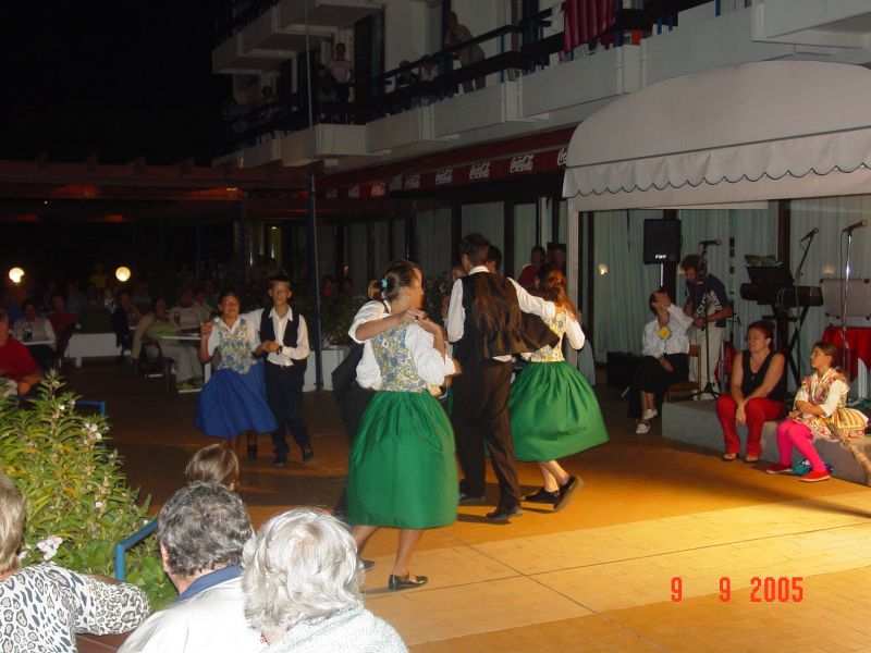 Numerous types of dances were demonstrated.