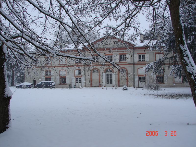 Chateau in the snow